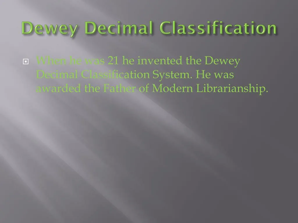 Melvil Dewey